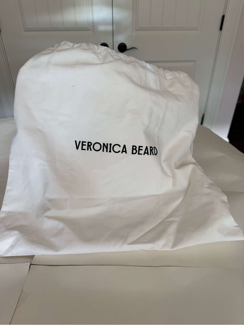 Veronica Beard Black Woven Top-Handle Basket Bag with Gold Crest Hardware - Picture 4 of 15